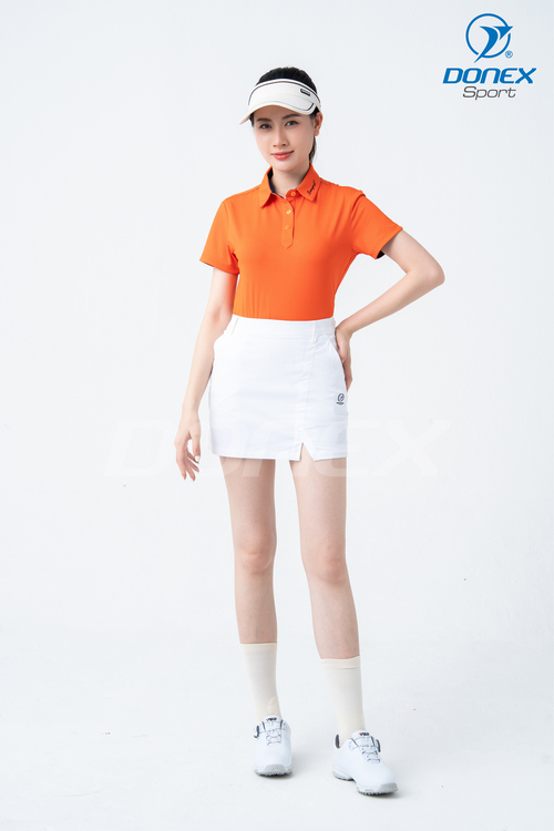 Áo thể thao nữ AC-3846 cam phối navy